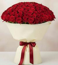 Букет 101 Красная роза Милано в Жирнове
