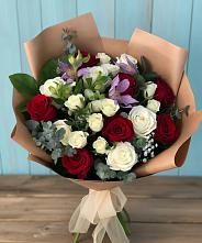 Букет цветов из:  Розы и Альстромерии в Жирнове