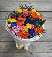 Букет цветов из:  Розы и Хризантемы в Жирнове