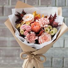 Букет цветов из:  Гвоздики, Хризантемы и Розы в Жирнове