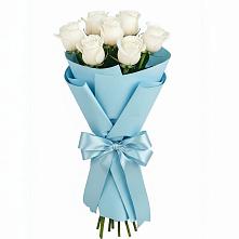 Букет 7 белых роз Проуд в Жирнове