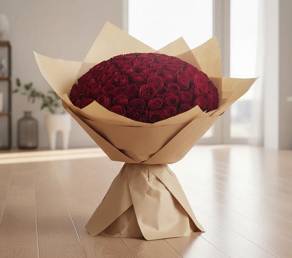 Букет 101 Красная роза в Жирнове