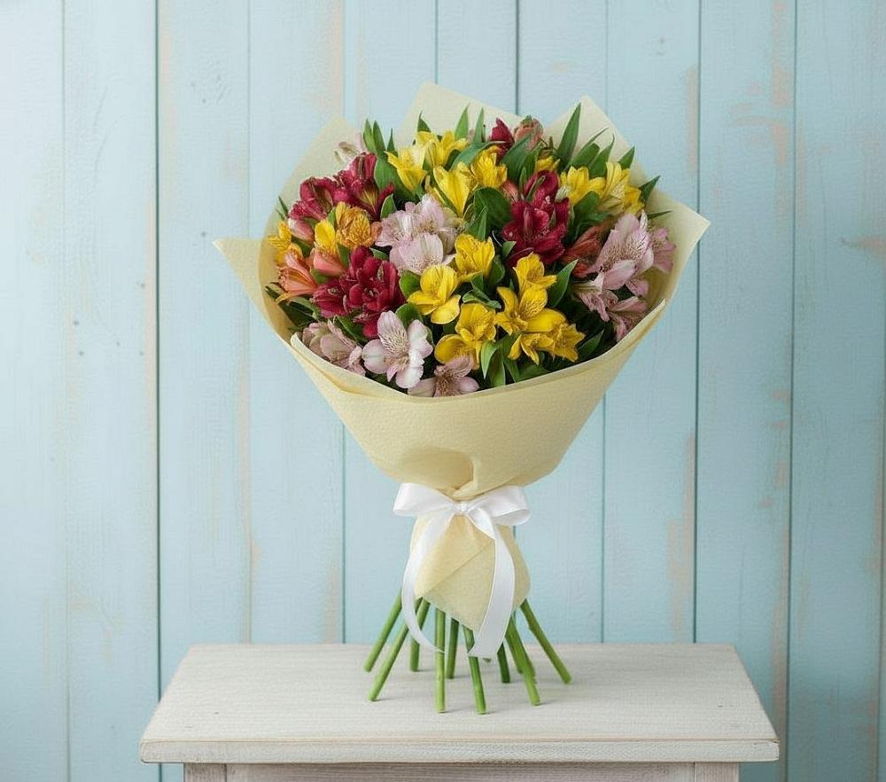 Букет цветов из: Альстромерии в Жирнове