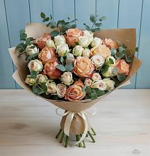 Букет цветов из:  Альстромерии и Розы #REPLACE_PRED# Жирнове