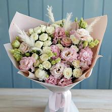 Букет цветов из:  Альстромерии и Розы в Жирнове